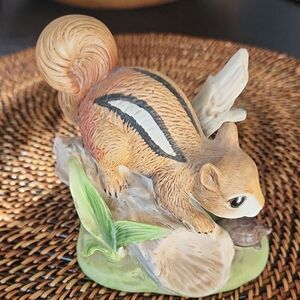 Homco Figurine #8882 Chipmunk, Porcelain